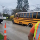 Image for article titled Watch A School Bus Drive Right Through Wet Concrete With Kids On Board